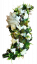 Künstliche Kranz S-förmig mit Rosen, Lilien und Zubehör 95cm x 35cm