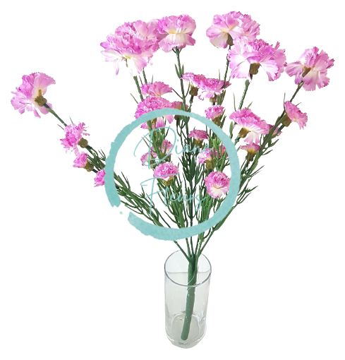 Künstliche Blumenstrauß Nelken x7 43cm Lila