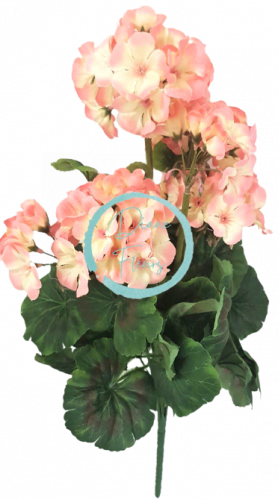 Plante artificiale floare muscat geranium x9 45cm roz flori artificiale