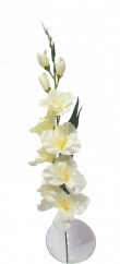 Gladiola 78cm crem flori artificiale