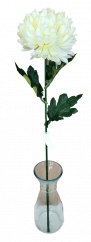 Artificial Chrysanthemum on a stem Exclusive 70cm Cream