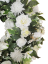 Smuteční věnec borovicový exclusive hortenzie, růže, clematis, chryzatémy, kopretiny a doplňky 80cm AS994