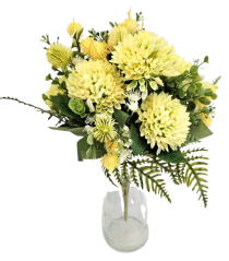 Голям букет от игрушки бодил Thistle & Accessories 40 см светло жълт