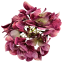 Изкуствена глава на хортензия 12 см бордо