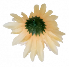 Artificial Chrysanthemum Head Ø 10cm Peach