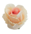Artificial Rose Bud Head 6cm x 5cm Cream and Pink