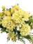 Bodlák & Doplňky velká kytice 40cm umělá sv. žlutá