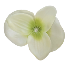 Orchidea hlava květu 10cm x 8cm krémová umělá - cena je za balení 24ks