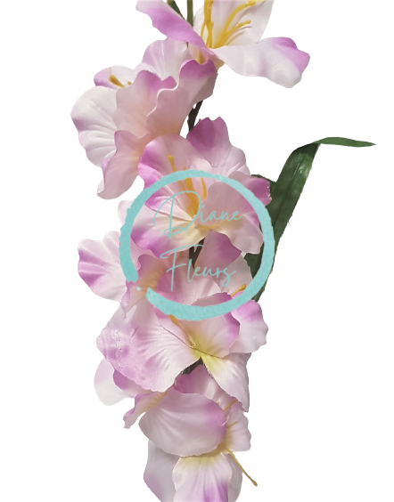 Gladiola kusová do vázy 78cm ružová umelá