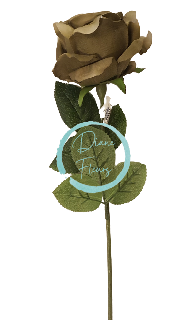 Ruža zelenohnedá 74cm umelá