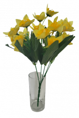Roža narcisa 33cm rumena umetna