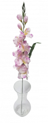 Komad Gladiola u vazi 78cm ružičasti umjetni
