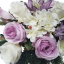 Aranžman betonske umjetne ruže, hortenzije i dodaci 60cm x 30cm x 25cm