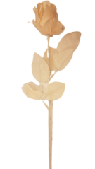 Trandafir satinat bej 25,6 inches (65cm) flori artificiale
