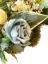 Temetési fenyőkoszorú Exkluzív rózsák, bazsarózsa, kaméliák, gerberák, monstera és kiegészítők 70cm x 80cm