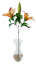 Artificial Lilies twig x2 75cm Brown