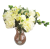 Künstliche Pfingstrosen & Alstroemeria Bouquet 38cm Creme