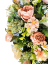 Coroană funerara de pin Inima Exclusiv Bujori artificiali, Trandafiri, Delphinium si Accesorii 100cm x 90cm