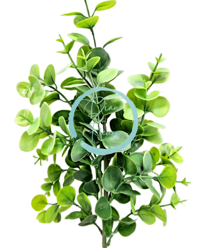 Dekorace eukalyptus umělý přízdoba zeleň 44cm