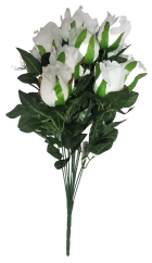 Buchet de trandafir alb "12" 17,7 inches (45cm) flori artificiale