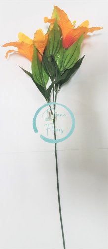 Künstliche Lilien "2" 75cm Orange