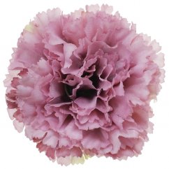Cap de floare de garoafă Ø 7cm violet flori artificiale - pretul este pentru un pachet de 12 buc
