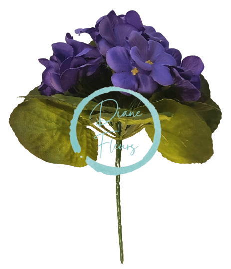 Ibolya csokor sötétkék 23cm művirág