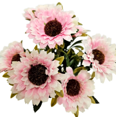 Artificial Marguerites Bouquet 32cm Pink
