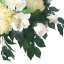 Aranjament pentru cimitir de crizanteme artificiale, trandafiri, garoafe, alstroemeria și accesorii Ø 45cm x 35cm