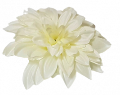 Künstliche Dahlie Kopf O 4,7 inches (12cm) weiß & beige
