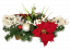 Žalobni aranžman umjetne božićne zvijezde, bobice, božićne kuglice i dodaci 50cm x 28cm x 28cm