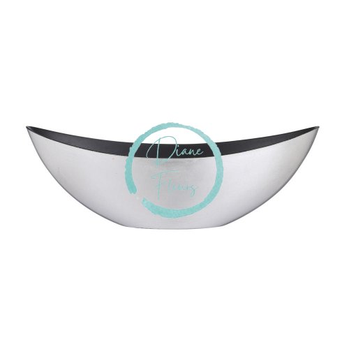 Decorative bowl "Boat" 39cm x 12cm x 13cm silver