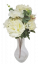 Bazsarózsa Bazsarózsa és Hortenzia csokor 48cm krém művirág