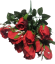 Künstliche Rosen Blume Rot "12" 45cm