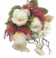 Buchet de trandafiri & Margarete 45cm alb flori artificiale