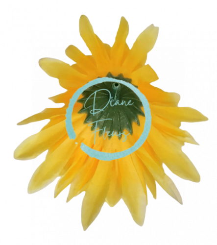 Artificial Chrysanthemum Head Ø 10cm Yellow