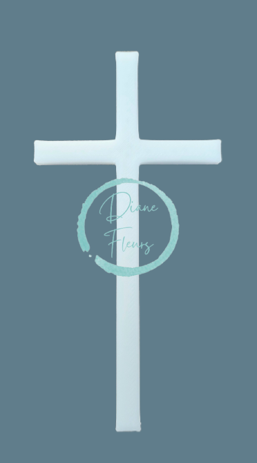 3D кръст, изработен от рециклирана пластмаса, 10 см x 5 см