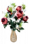 Bukiet róż x12 47cm burgundia sztuczny
