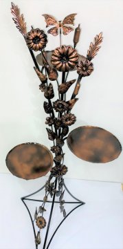 Ručně vyráběné kované dekorace - barva - Bronz