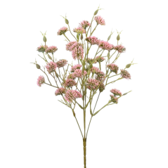 Umělá kytička přízdoba zápich drobné kvítky 35cm růžová