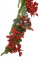 Krásna vianočná girlanda s bobuľami, šiškami a vetvičkami ihličia 176cm zasnežená