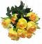 Rózsa csokor sárga "12" 45cm művirág
