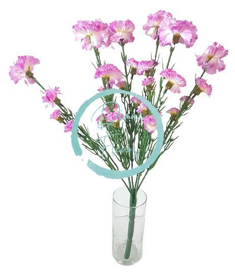 Künstliche Blumenstrauß Nelken x7 43cm Lila