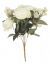 Artificial Roses "9" Bouquet 43cm White