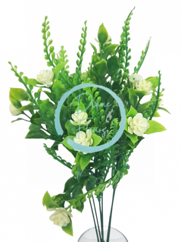 Buchet artificial x6 cu flori mici 37cm