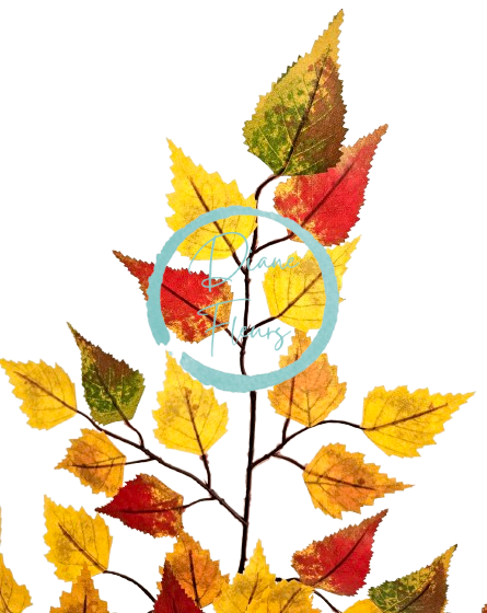 Ramoscello decorativo Betulla artificiale autunnale 67cm