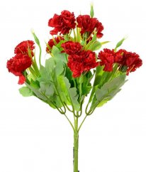 Szegfű csokor 30cm piros művirág