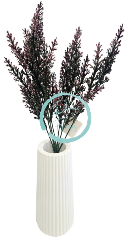 Decorazione verde artificiale 36cm viola