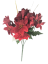 Poinsettia Euphorbia Vianočná ruža kytica 25cm červená umelá