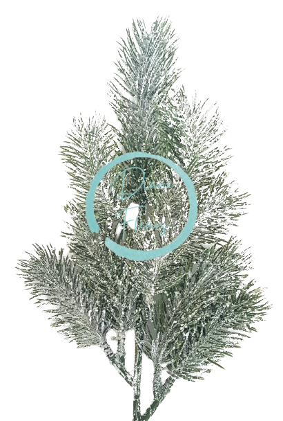 Gałązka świerkowa 40cm zielona sztuczna śnieżna